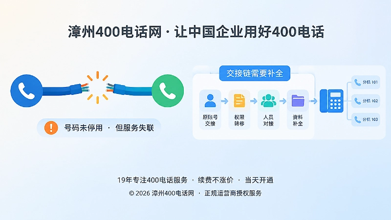 号码未停用但服务失联的交接链示意
